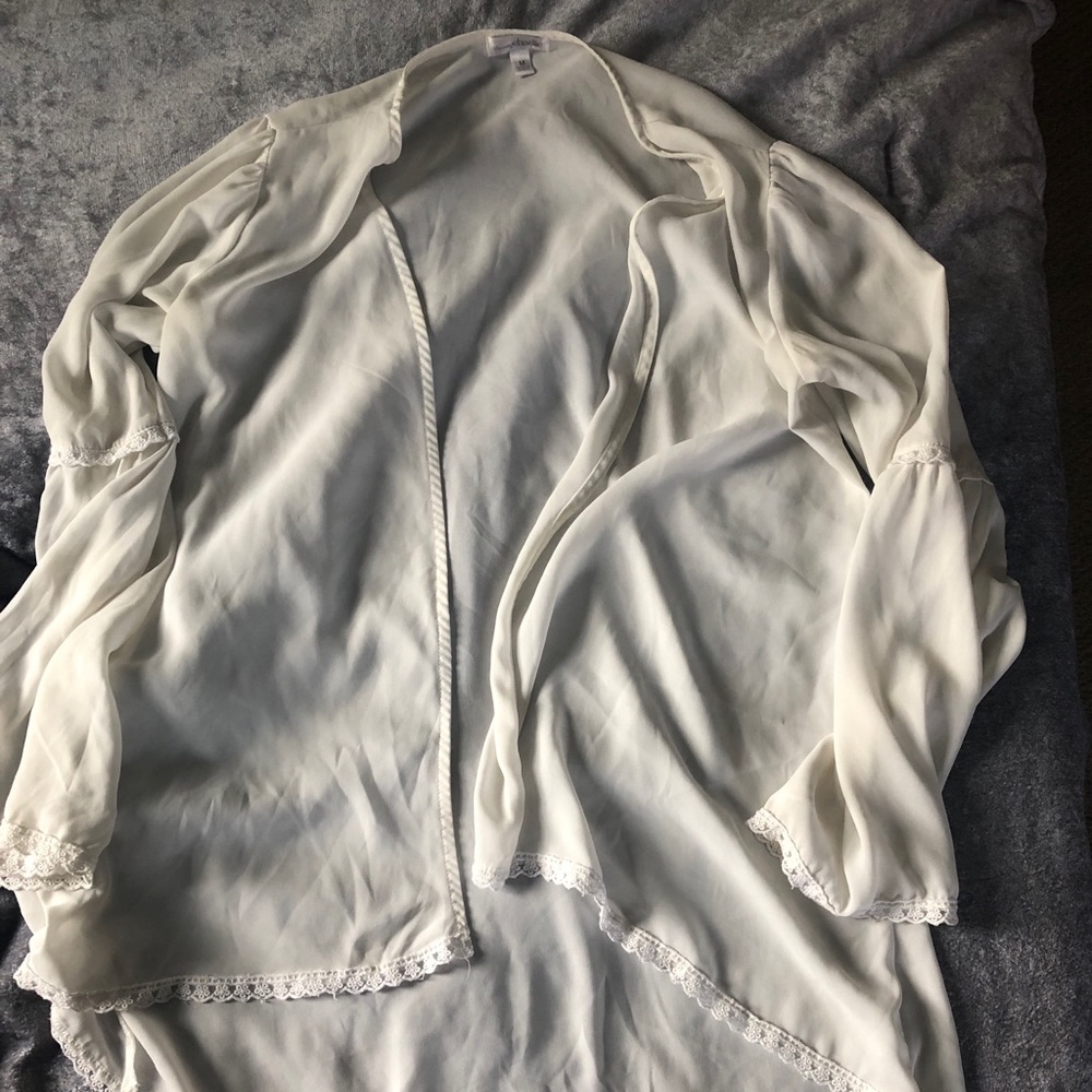 White dressy cardigan